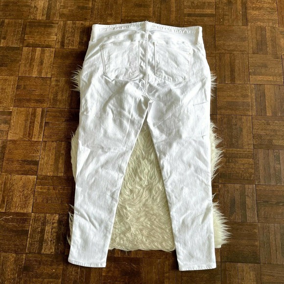 Madewell 36 White Plus High Rise Skinny Jeans - Picture 4 of 6